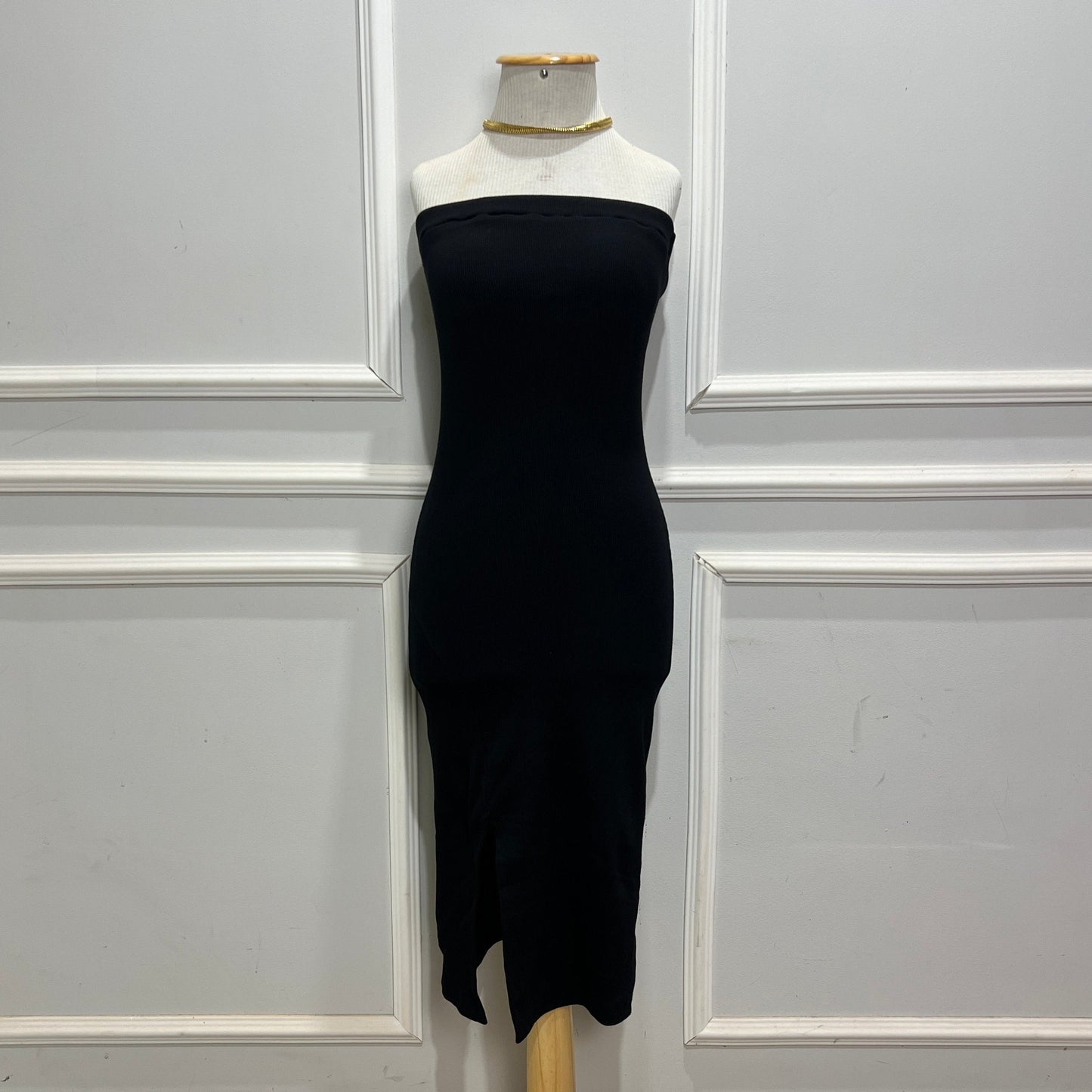 Vestido Tomara que Caia Canelado Ribana