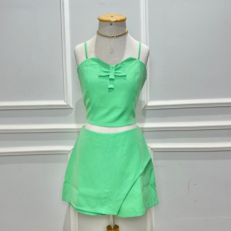 Conjunto Cropped e Short Saia
